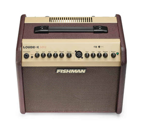 Fishman Loudbox Mini Bluetooth amplifier, 60 watts, featuring dual channels, digital reverb, chorus, MP3 input, and balanced XLR D.I. output.