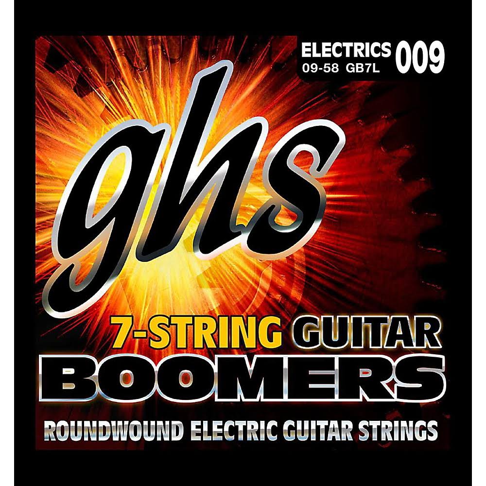 GHS 7-String Guitar Boomers 9-58