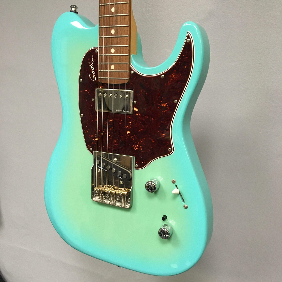 Godin Session Custom T 59  Coral Blue Guitars on Main