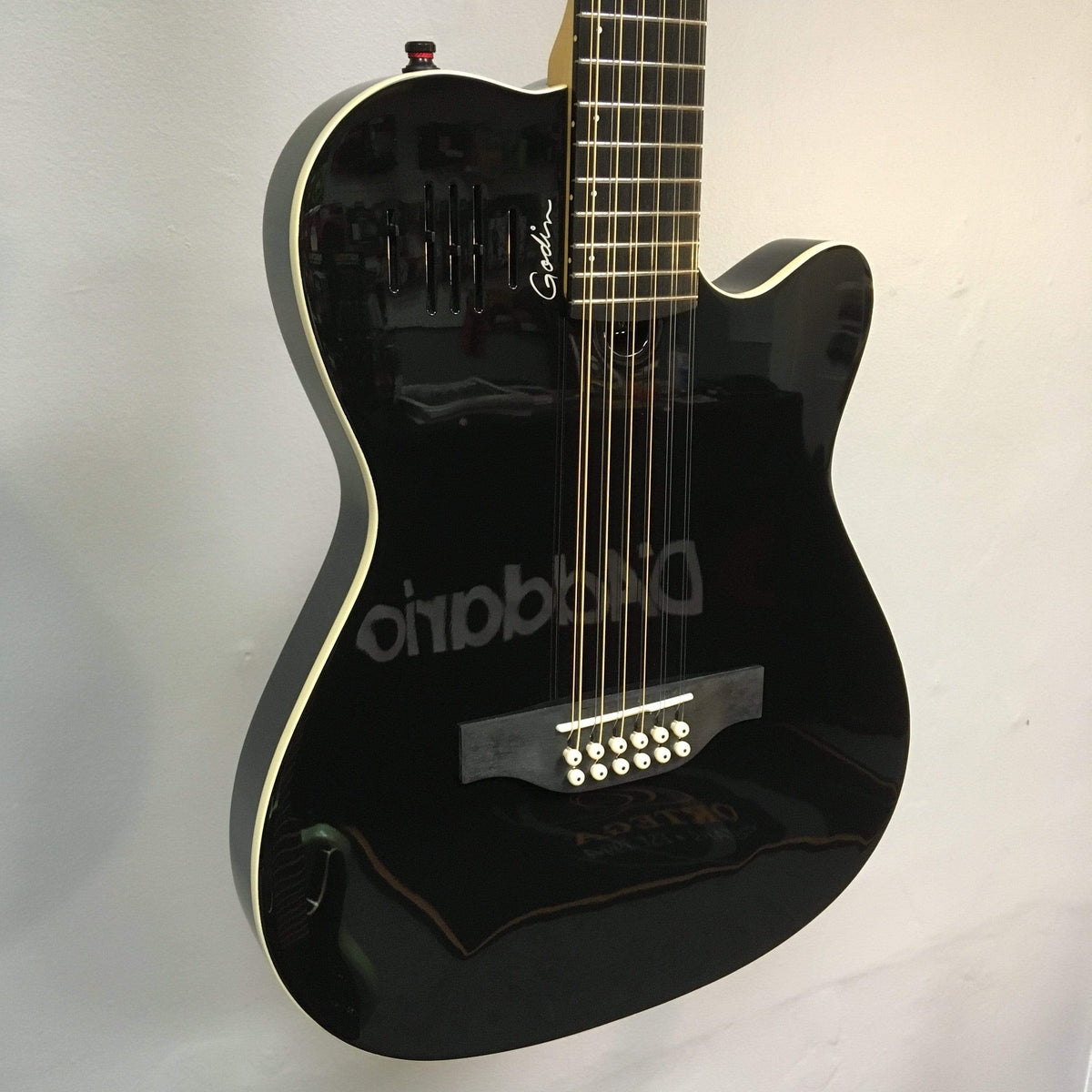 Godin A12 Black w/Gig Bag (blem)