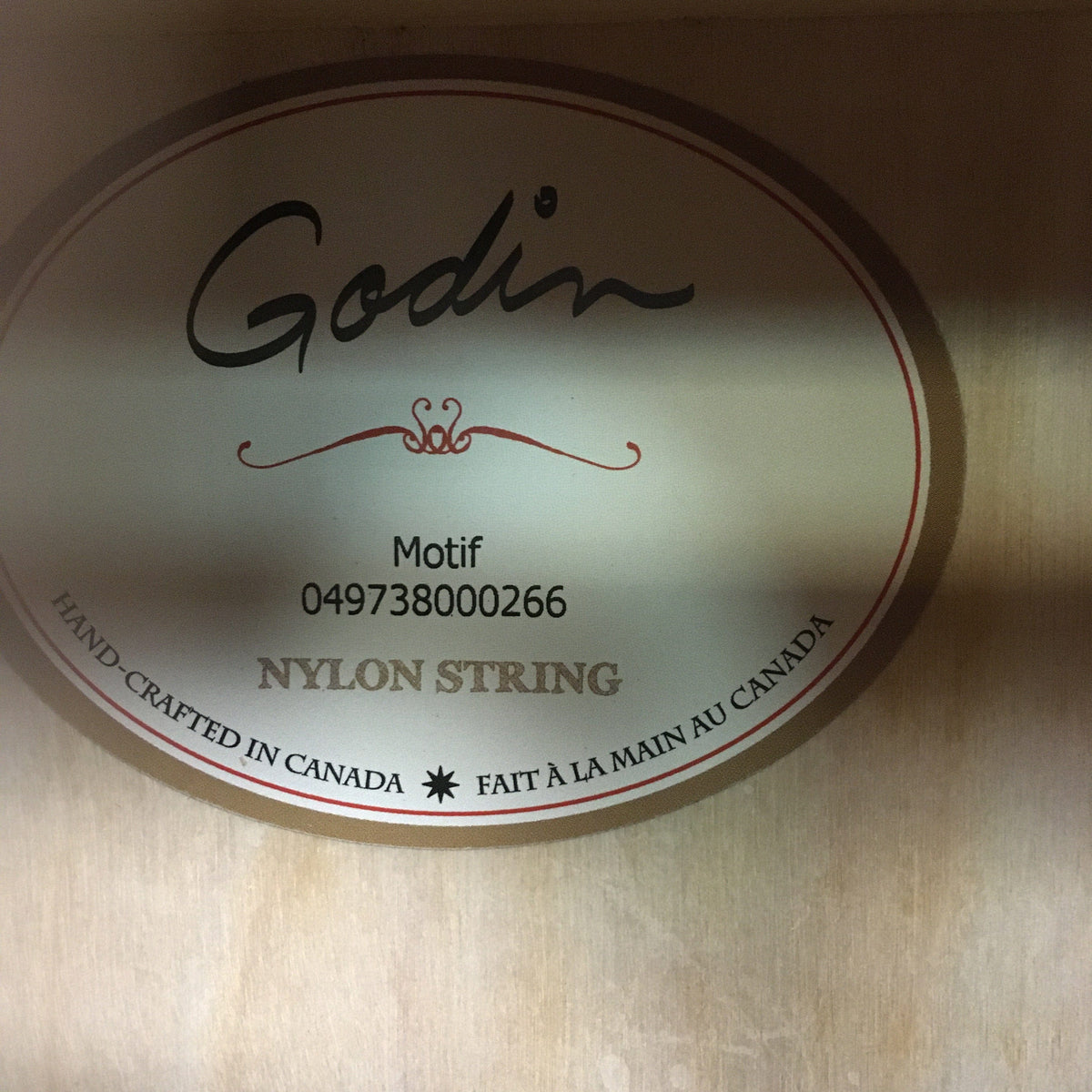 Godin Motif Nylon String Guitar Natural Guitars on Main