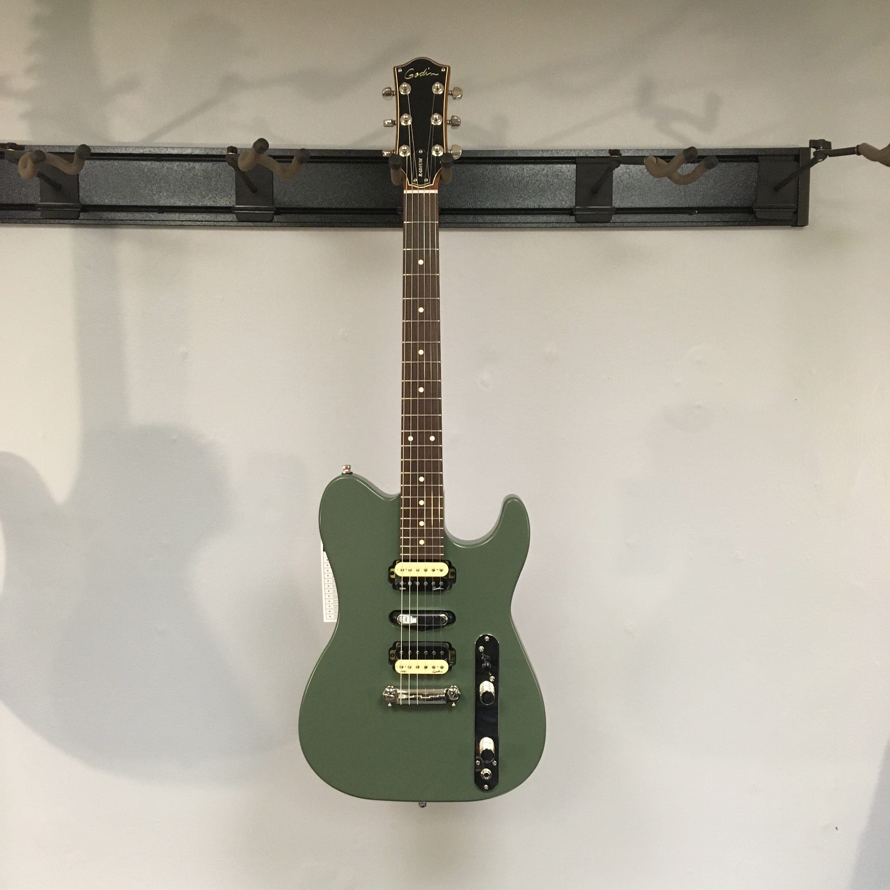 Godin Radium Matte Green Guitar with HSH Pickups
