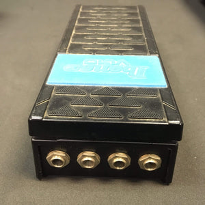 Ibanez VL10 Volume Pedal, a black rectangular device with four metal ports, used for controlling instrument volume.