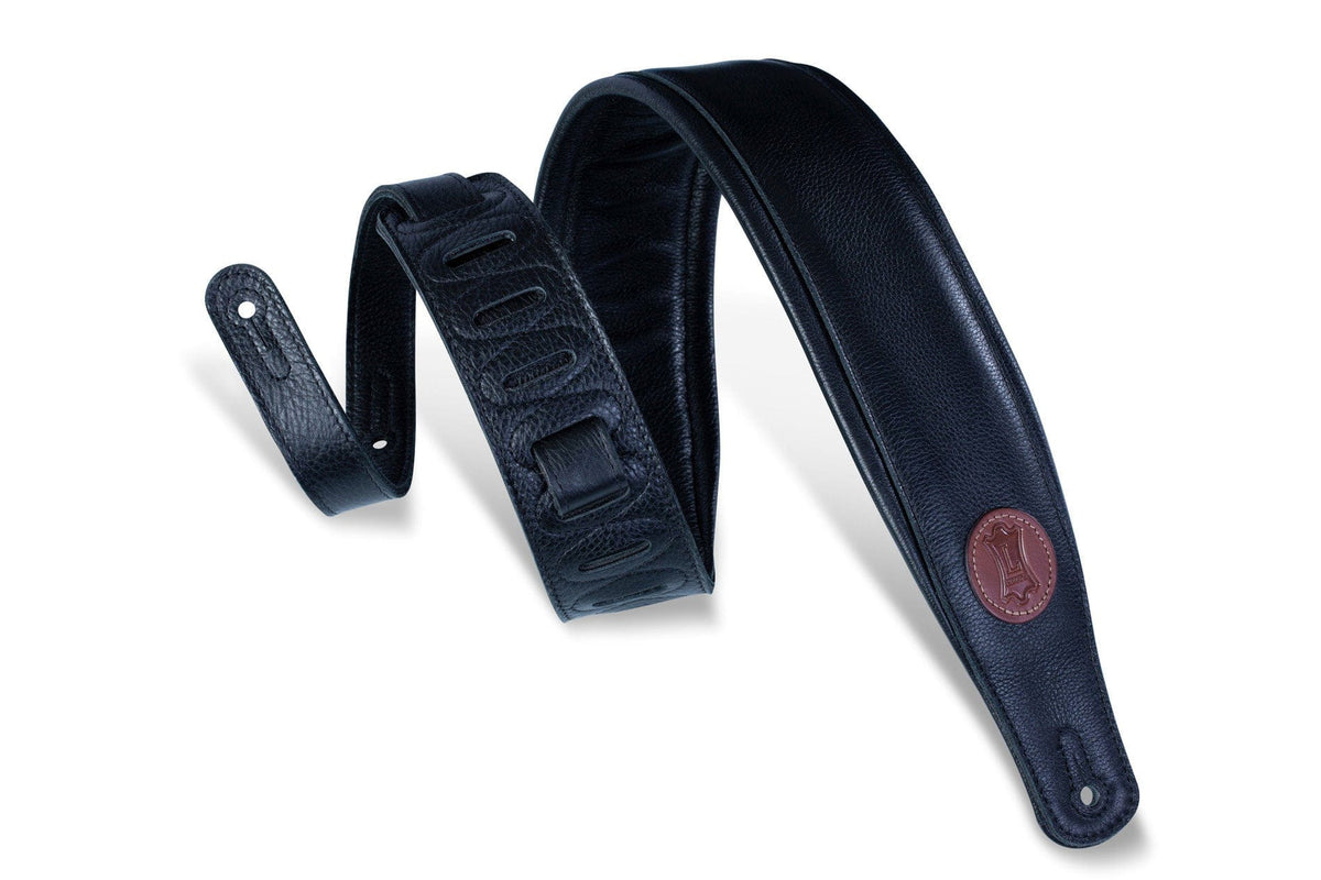 Levy&#39;s MSS2 Garment Leather Guitar Strap - Black Guitars...