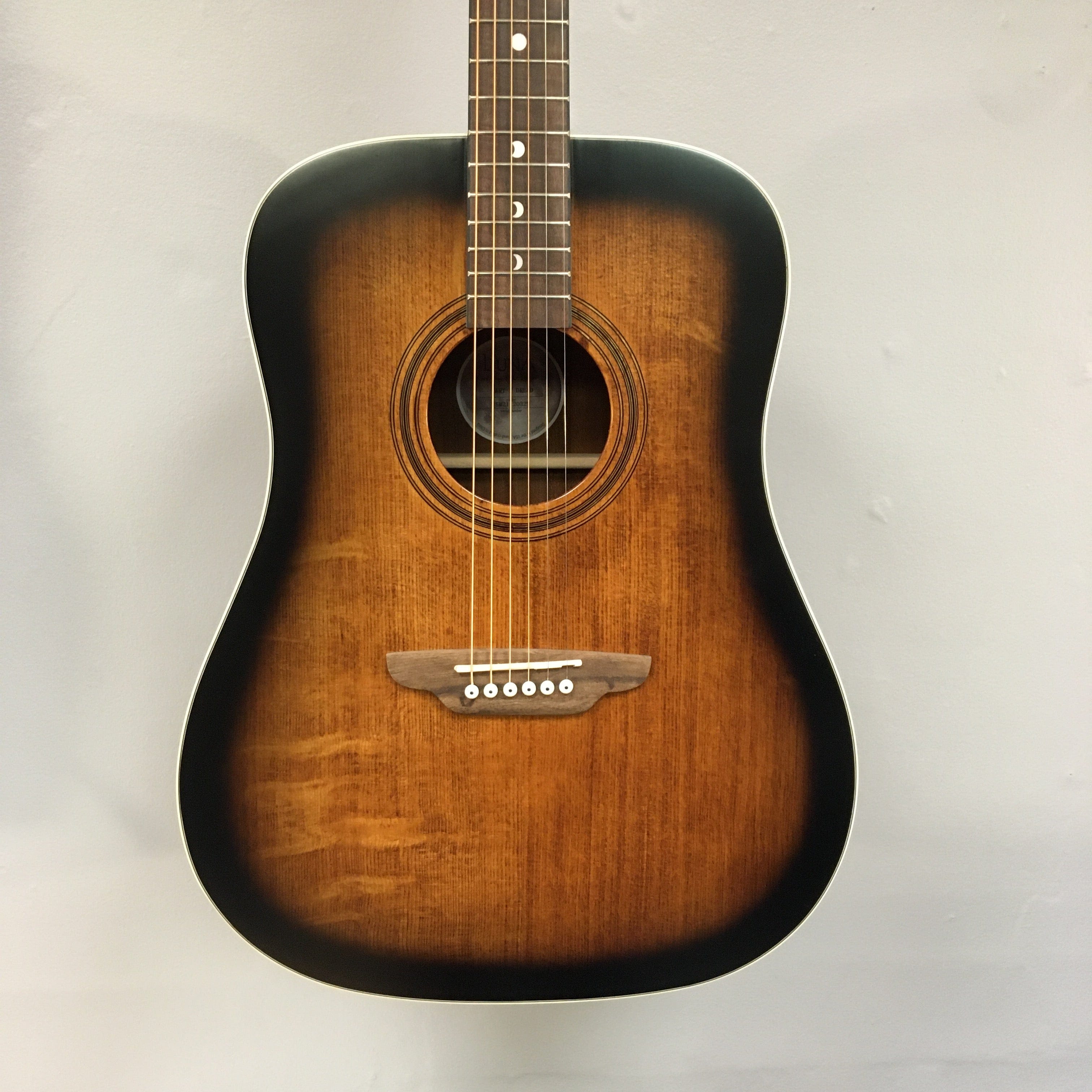 Luna Art Vintage Distressed Dreadnought Acoustic Guitar