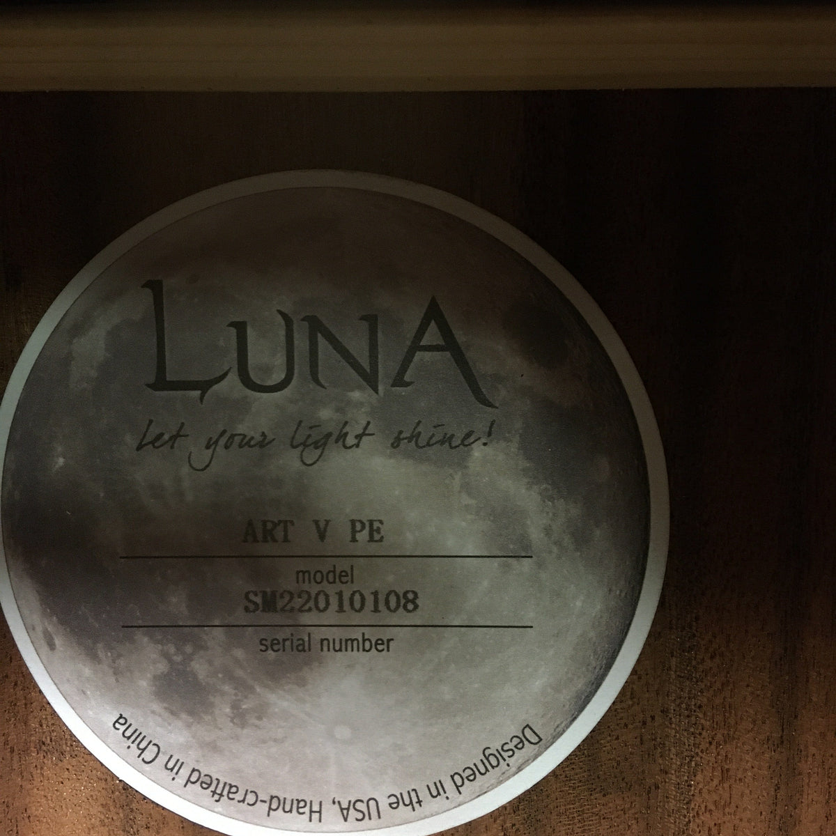 Luna Art Vintage Parlor Solid Top Distressed Vintage...