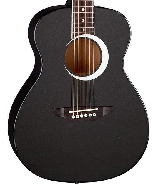 Luna Aurora Borealis 3/4 Acoustic Guitar Black Guitars on...