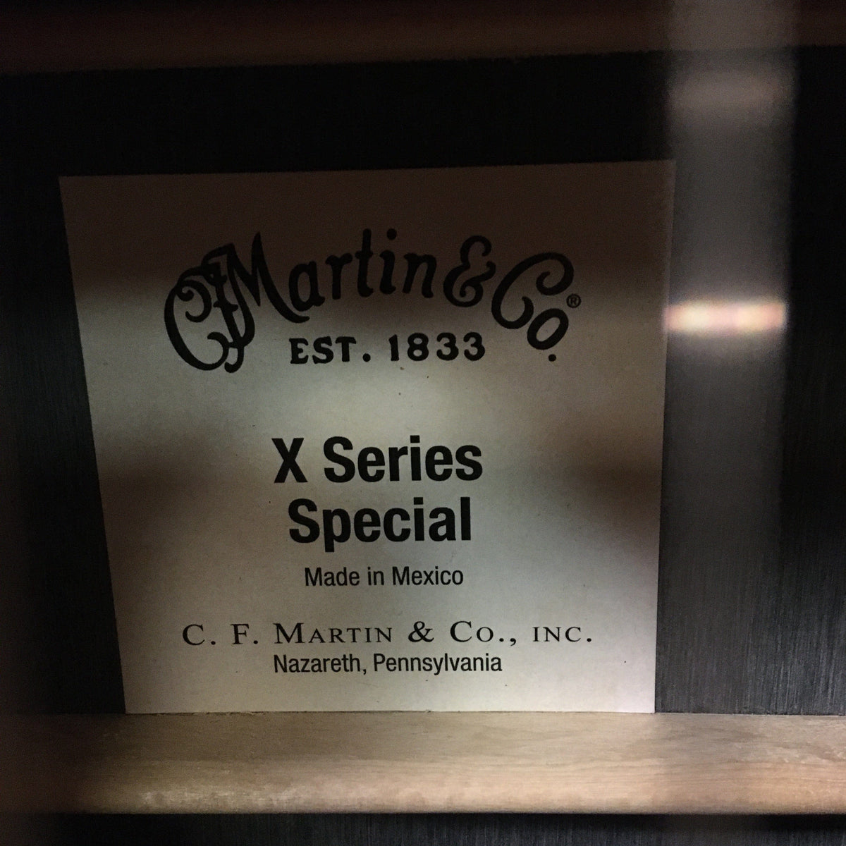 Martin X Series Special Natural Used