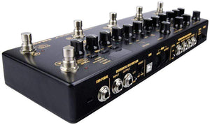 NUX Cerberus Analog Overdrive Distortion Digital Delay Modulation Effects Pedal with knobs and switches, used like new.