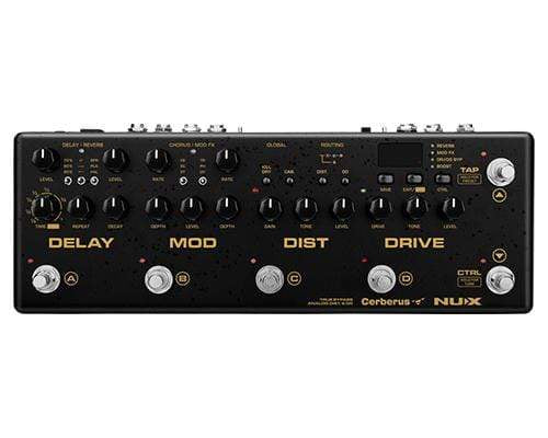 analog multi modulation pedal NUX Cerberus Analog Overdrive Distortion Digital Delay Modulation Effects Pedal Used Like New