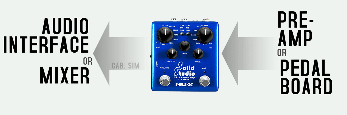 Nux EFFECTS PEDALS NUX Solid Studio IR Loader Power Amp, Speaker, and Mic Emulation