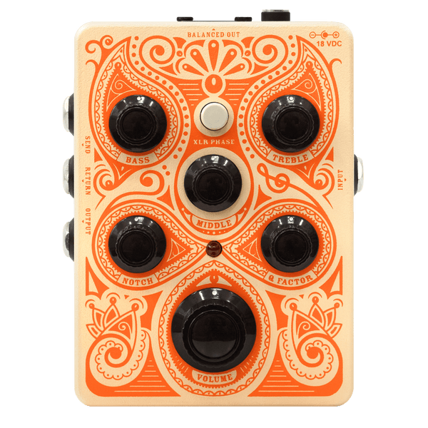 ギター M.I.J Pedals pure-tone acoustic preamp orange-effects-pedals-orange-
