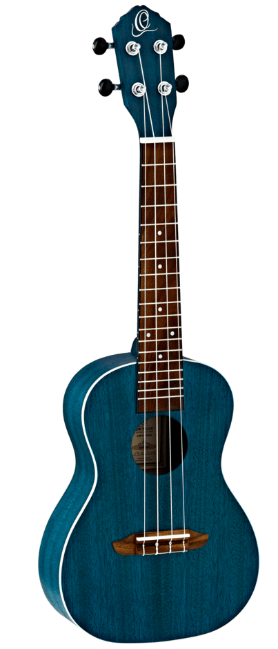 Ortega Ukulele Concert Earth Series Ocean Blue Guitars on...