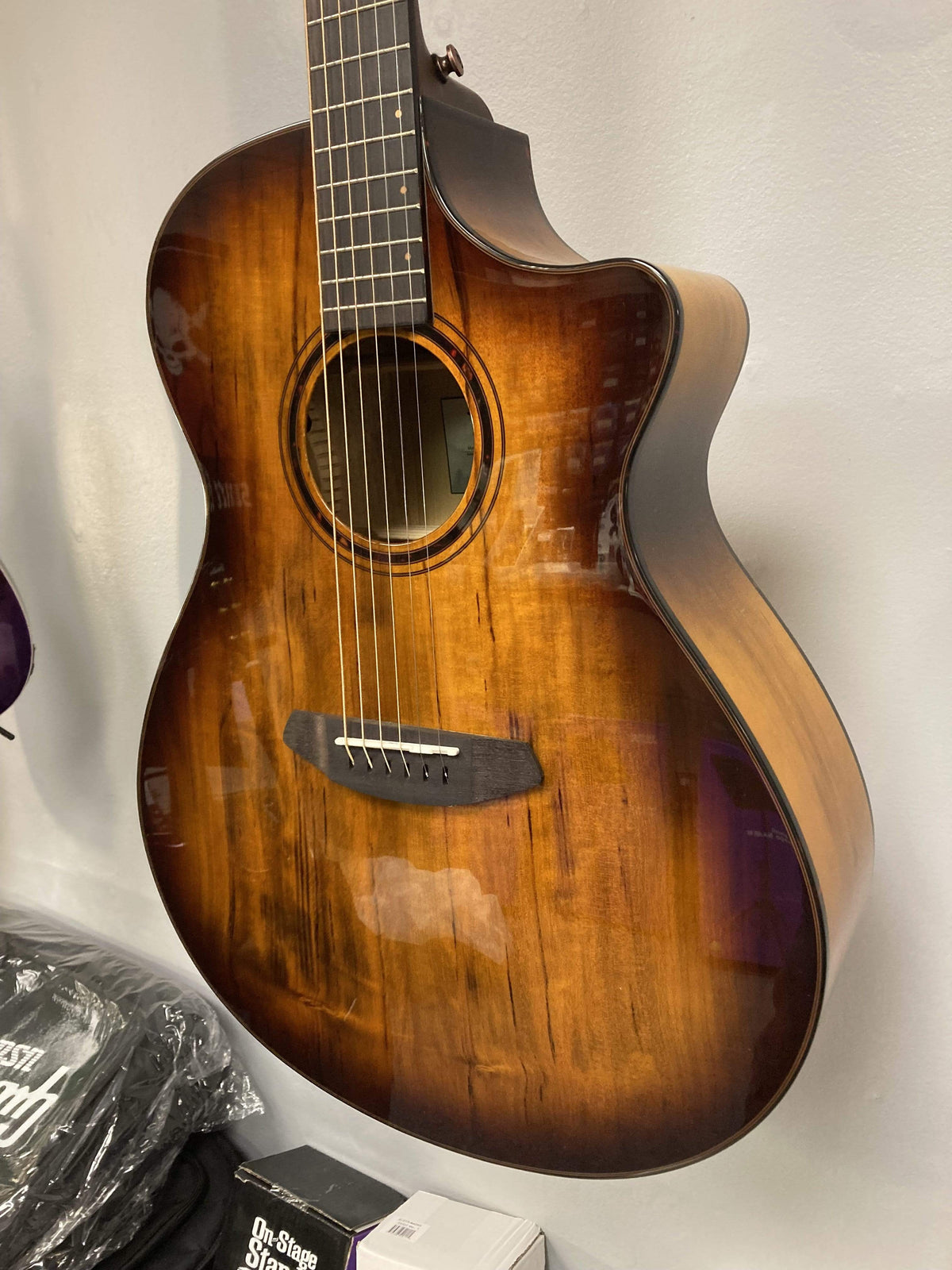 Pre-order the Breedlove Pursuit Exotic S Concerto Tiger&#39;s Eye CE Acoustic-Electric Guitar