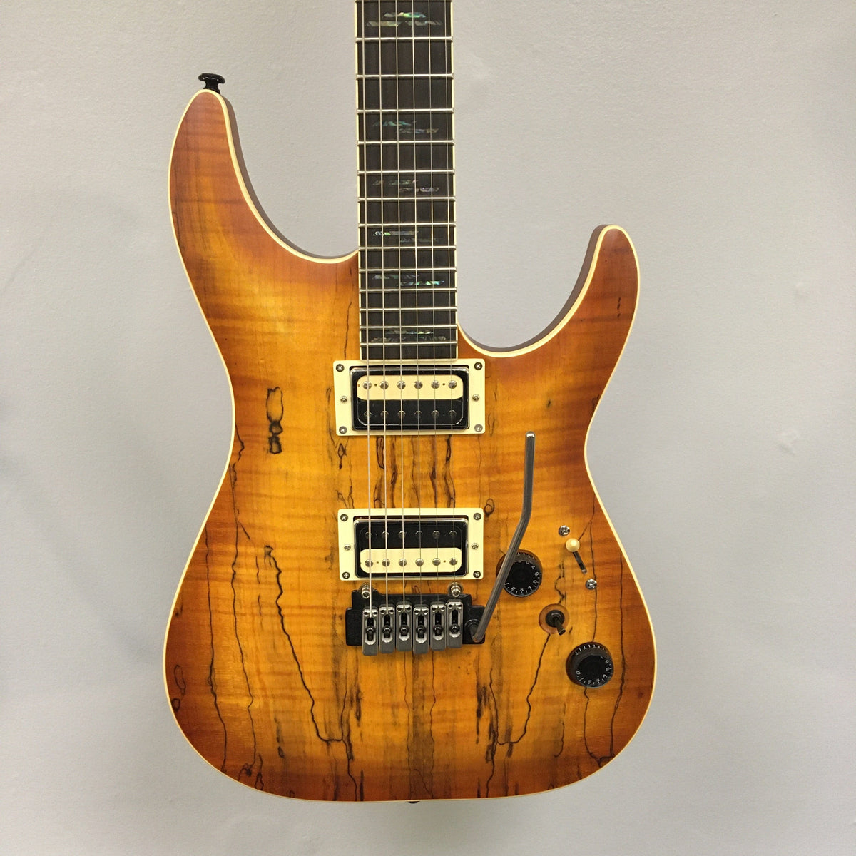 Schecter C-1 Exotic Spalted Maple Satin Natural Vintage...