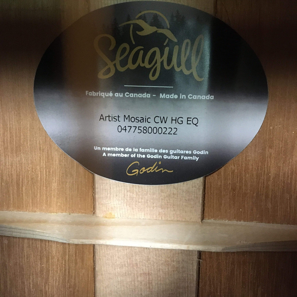 Seagull GUITARS - ACOUSTIC GUITARS Seagull Artist Mosaic CW HG EQ w/ TRIC Case