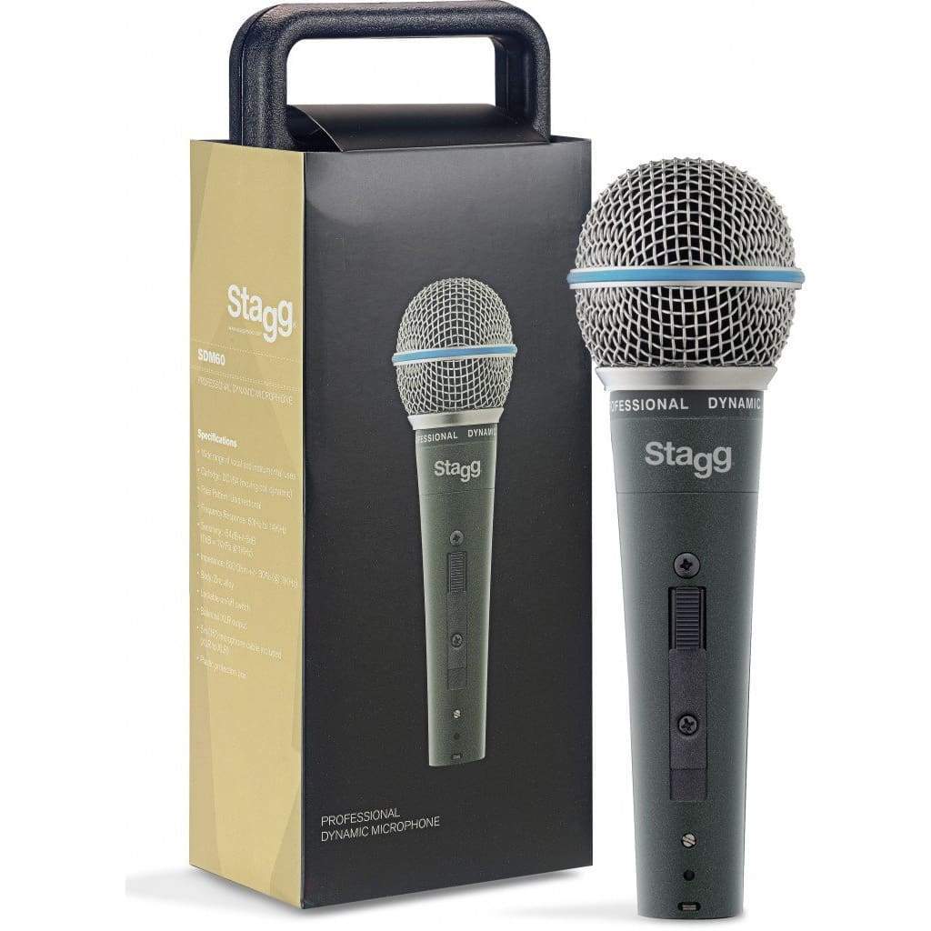 STAGG Pro Audio Default Stagg SDM60 Professional cardioid dynamic microphone with cartridge DC164