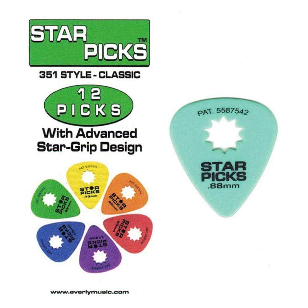 Star Picks ACCESSORIES - PICKS Default STAR PIK 12PK 1.0MM BLUE